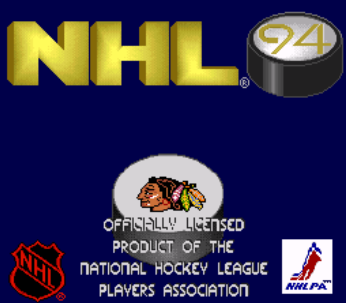 NHL Hockey 94 Title Screen
